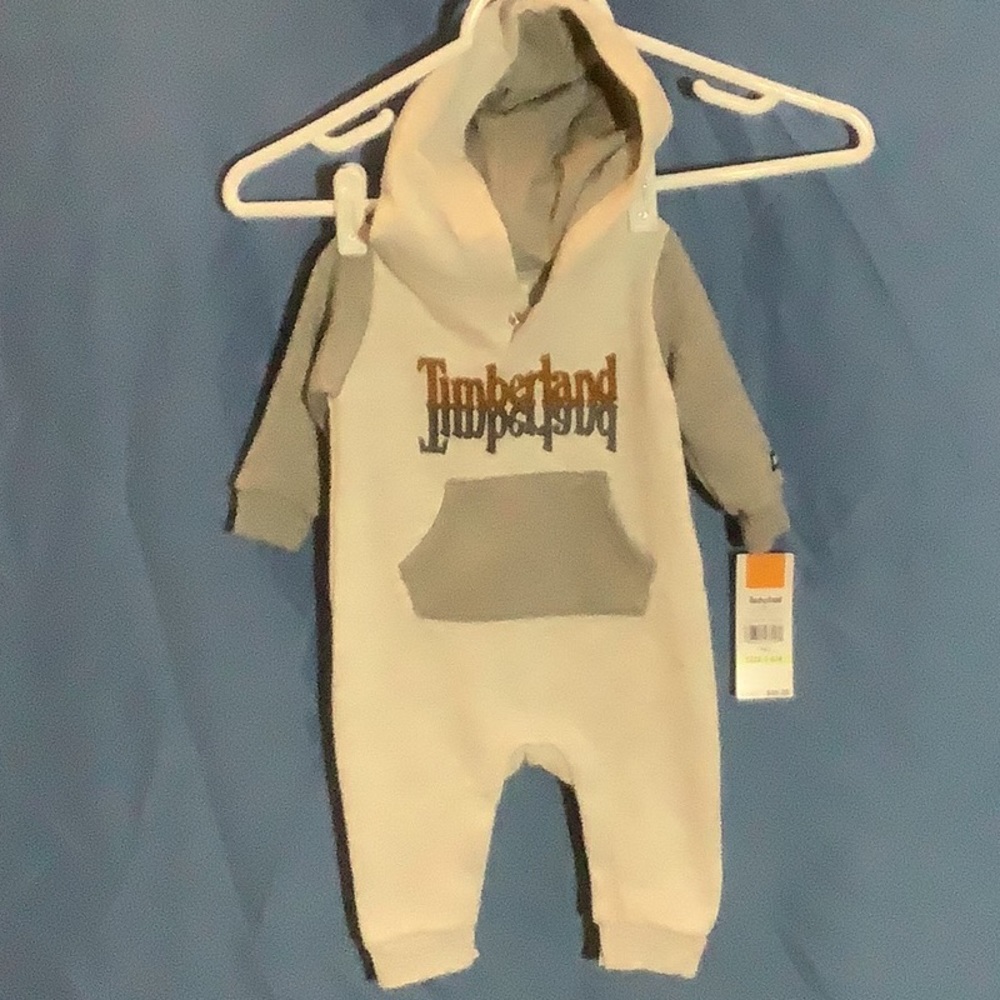 Timberland Long Sleeved Hooded Onesie